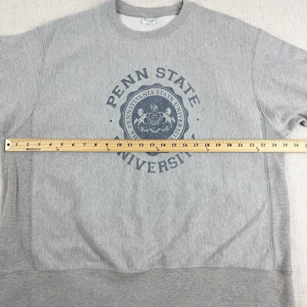 Penn State University Champion Reverse Weave Vintage Men's Crewneck Sweatshirt - Picture 12 of 15